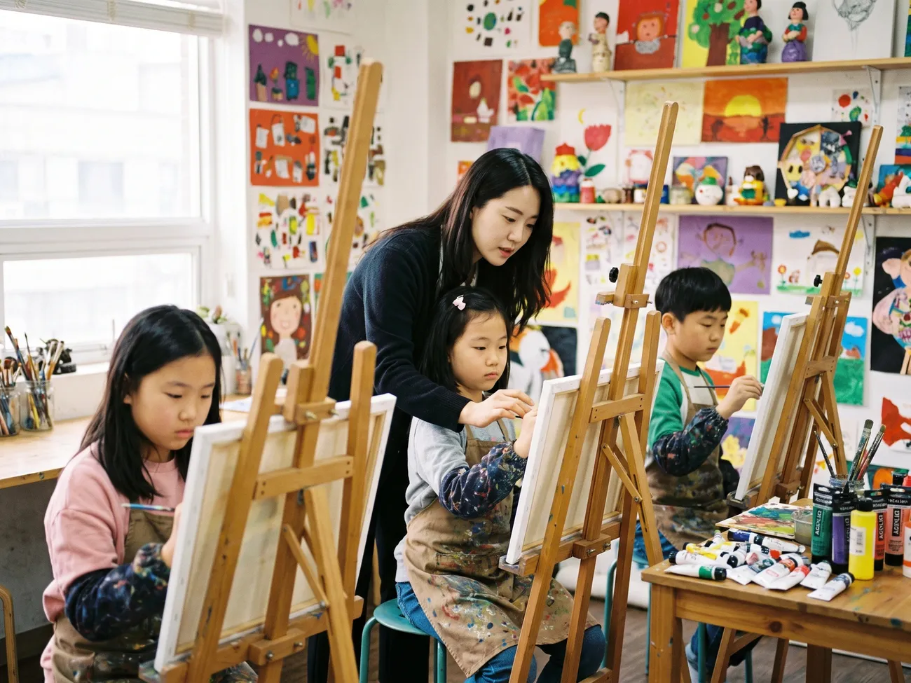Youth art class